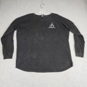 Panic! At The Disco Band T-Shirt Womens Large Black Long Sleeve Graphic Relaxed
